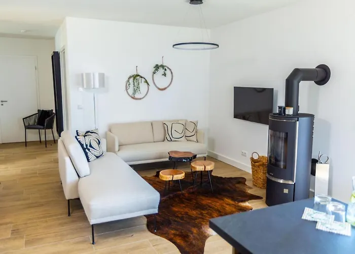 Hangar 19 Luxusbungalow Am Mit Kamin 3 公寓